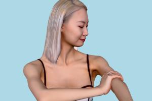 Maya Posed Swimwear Swimwear, Swimwear-bundle, posed, girl, female, woman, summer, beach, scanned, people, renderpeople